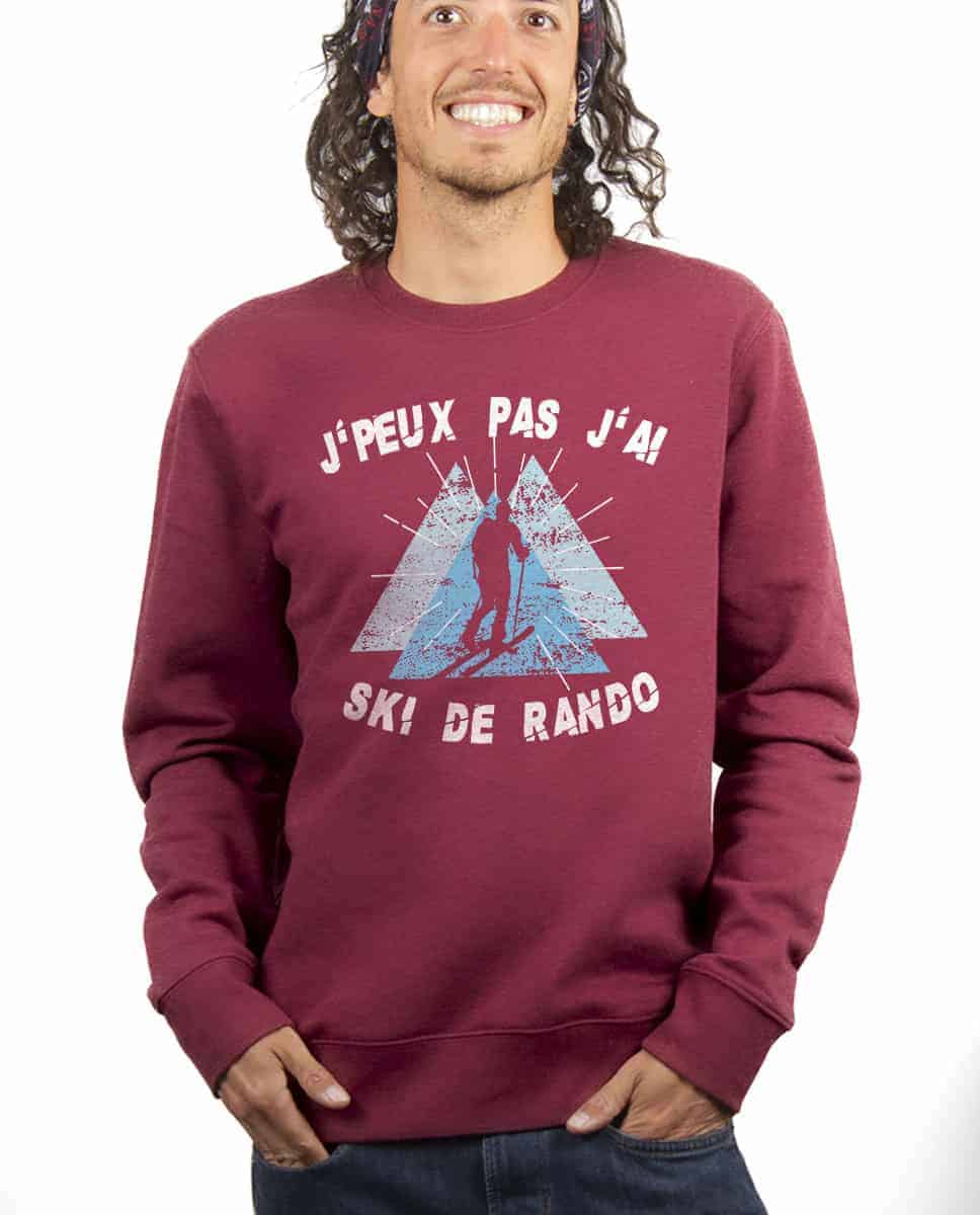PULL HOMME : J'PEUX PAS J'AI SKI DE RANDO – Image 8
