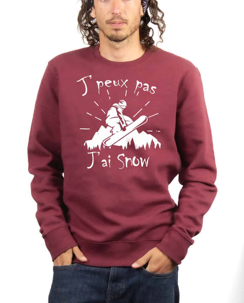PULL HOMME : J'PEUX PAS J'AI SNOW – Image 11