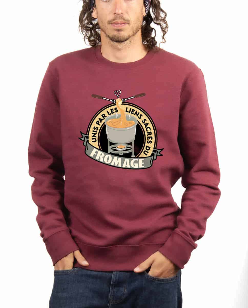 PULL HOMME : UNIS PAR LES LIENS SACRÉS DU FROMAGE – Image 8