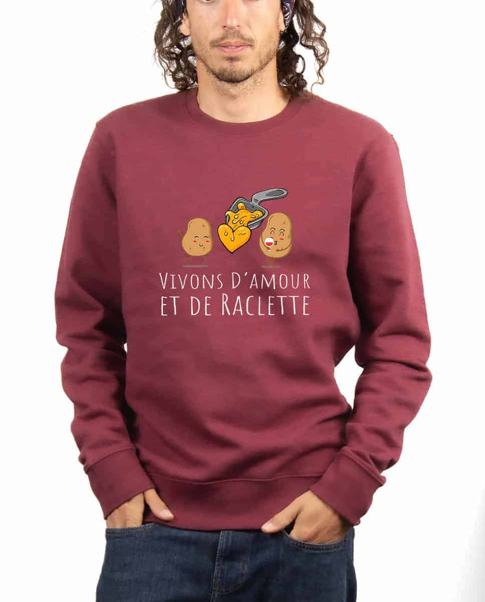 PULL HOMME : VIVONS D'AMOUR ET DE RACLETTE – Image 9