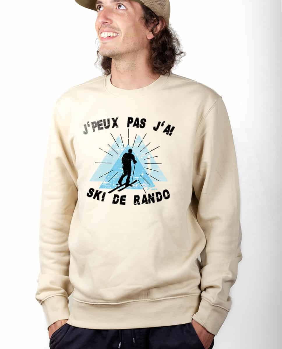 PULL HOMME : J'PEUX PAS J'AI SKI DE RANDO – Image 4