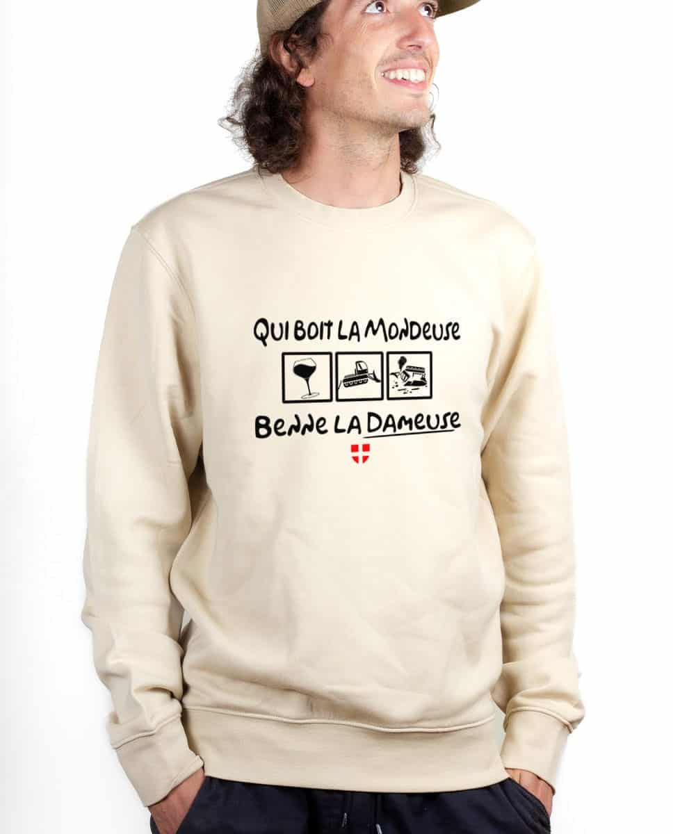 PULL HOMME : QUI BOIT LA MONDEUSE BENNE LA DAMEUSE – Image 4