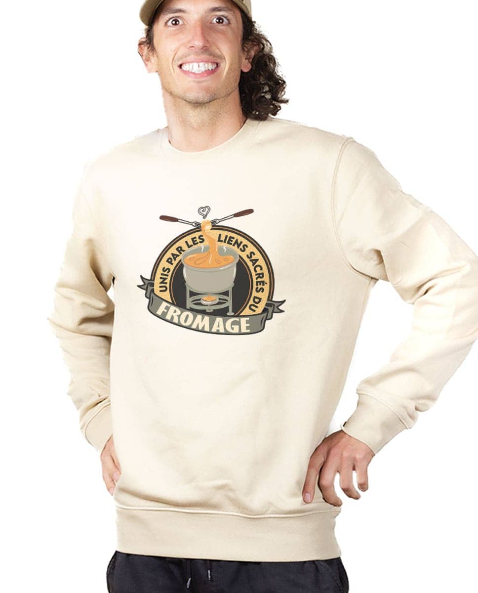 PULL HOMME : UNIS PAR LES LIENS SACRÉS DU FROMAGE – Image 4
