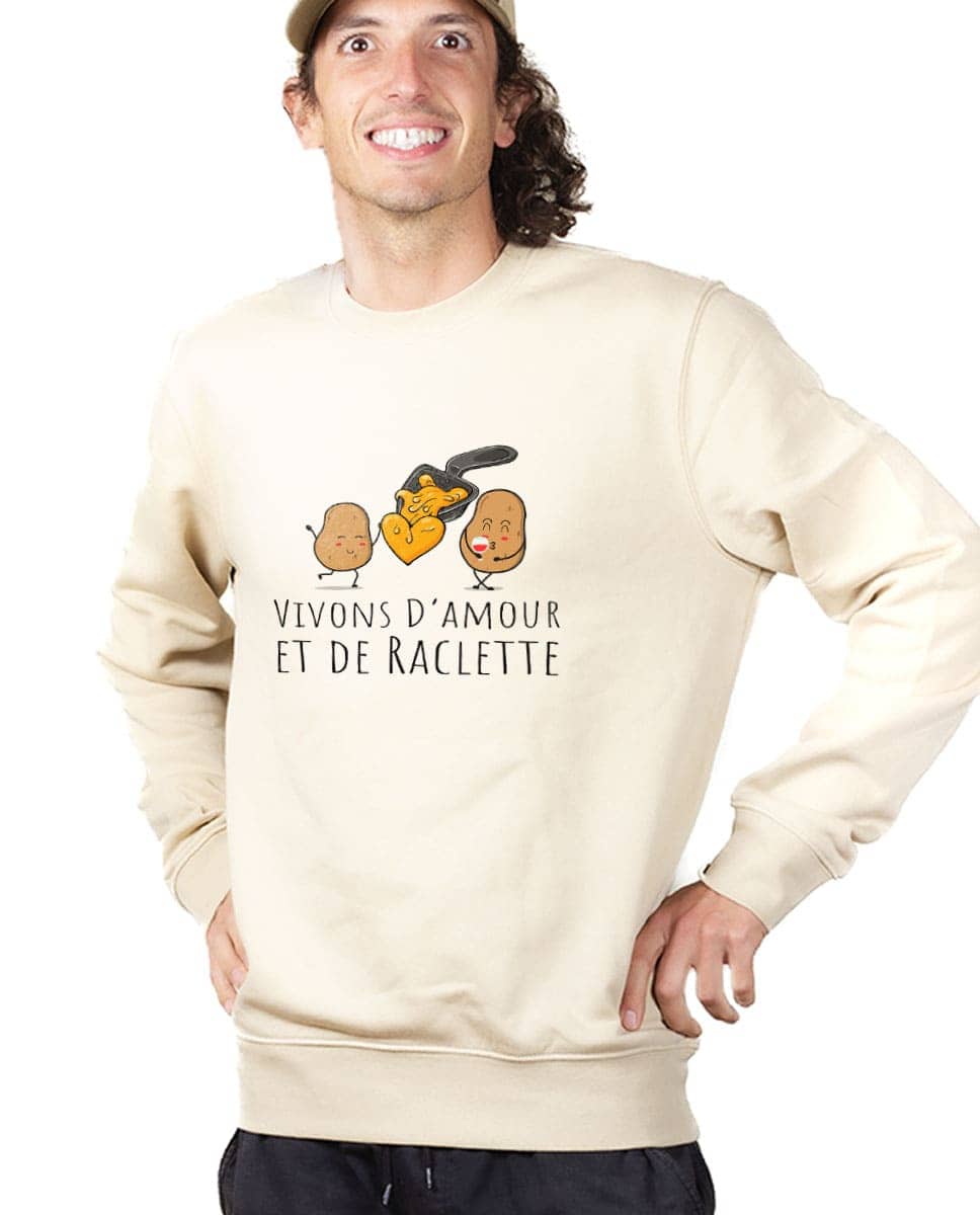 PULL HOMME : VIVONS D'AMOUR ET DE RACLETTE – Image 6