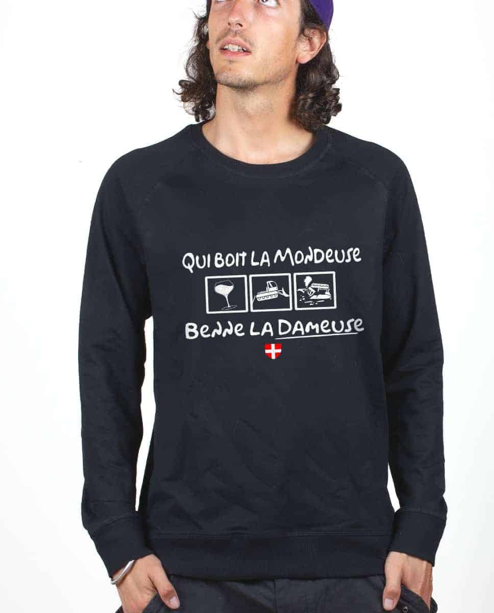 PULL HOMME : QUI BOIT LA MONDEUSE BENNE LA DAMEUSE – Image 7