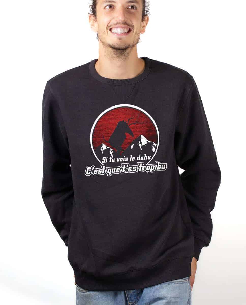 PULL HOMME : SI TU VOIS LE DAHU – Image 2