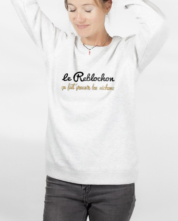 PULL FEMME : LE REBLOCHON ÇA FAIT GROSSIR LES NICHONS – Image 8