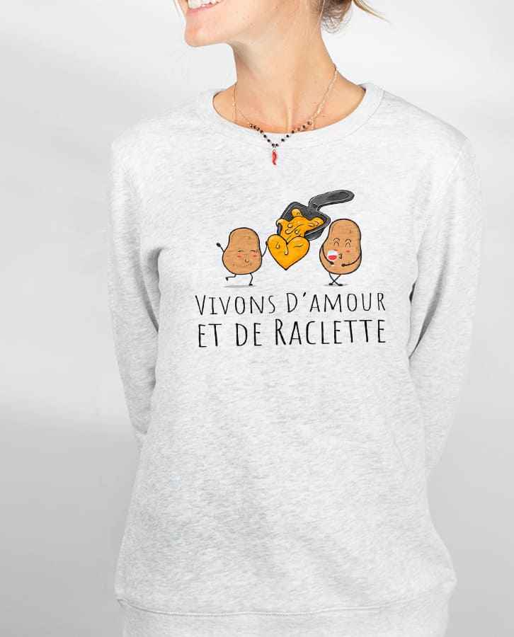 PULL FEMME : VIVONS D'AMOUR ET DE RACLETTE – Image 4