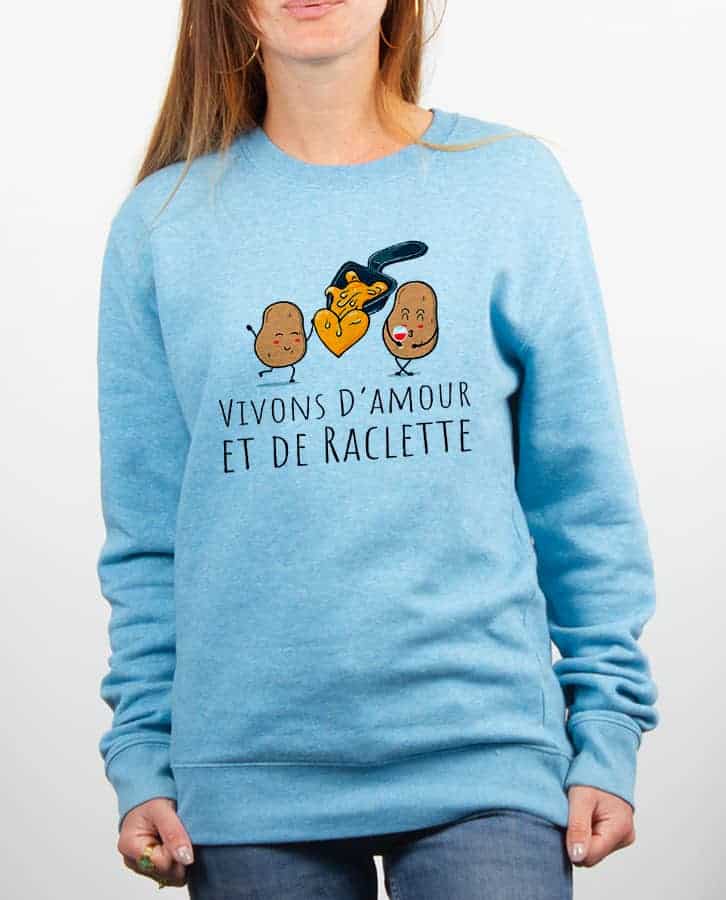 PULL FEMME : VIVONS D'AMOUR ET DE RACLETTE – Image 3