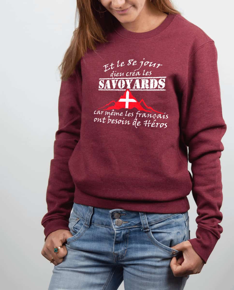 PULL FEMME : DIEU CREA LES SAVOYARDS – Image 6