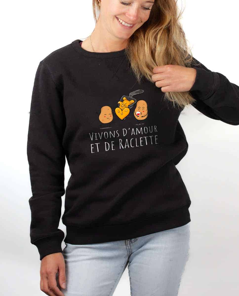 PULL FEMME : VIVONS D'AMOUR ET DE RACLETTE – Image 10