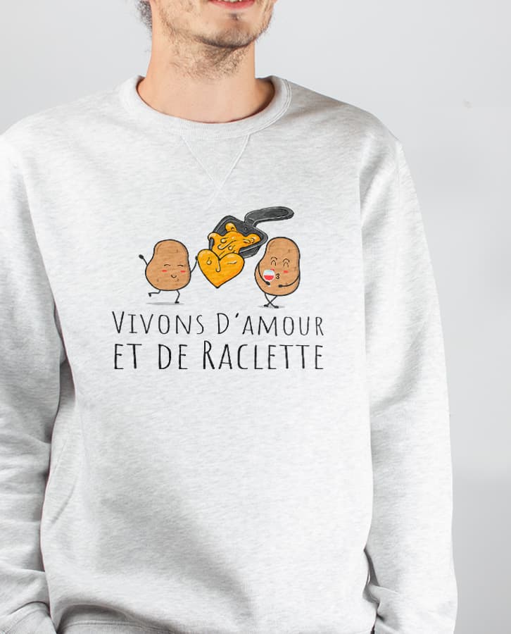 PULL HOMME : VIVONS D'AMOUR ET DE RACLETTE – Image 4