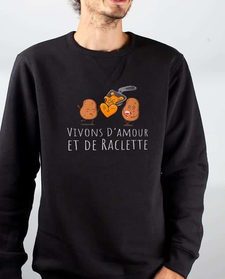 PULL HOMME : VIVONS D'AMOUR ET DE RACLETTE – Image 5
