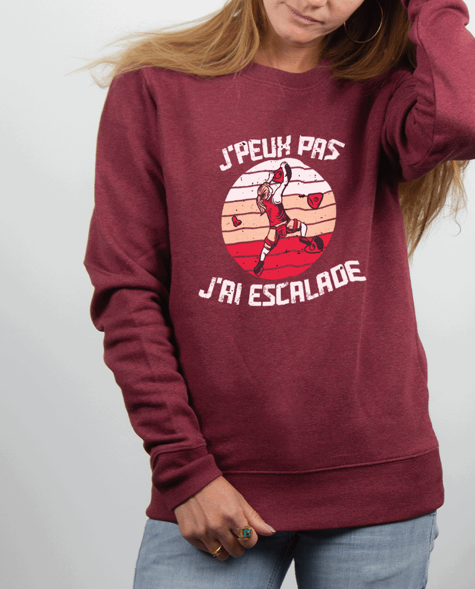 PULL FEMME : J'PEUX PAS J'AI ESCALADE – Image 2