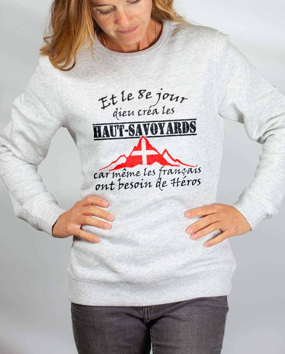 PULL FEMME : DIEU CREA LES HAUT SAVOYARDS – Image 3