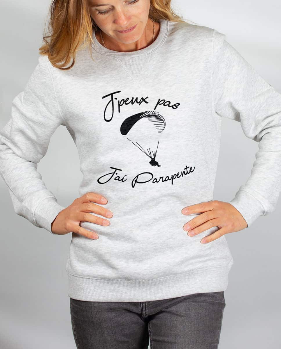 PULL FEMME : J'PEUX PAS J'AI PARAPENTE – Image 3