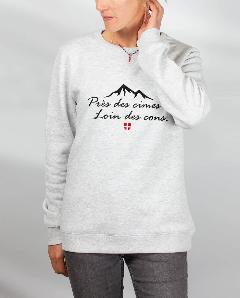 PULL FEMME : PRES DES CIMES LOIN DES CONS – Image 3