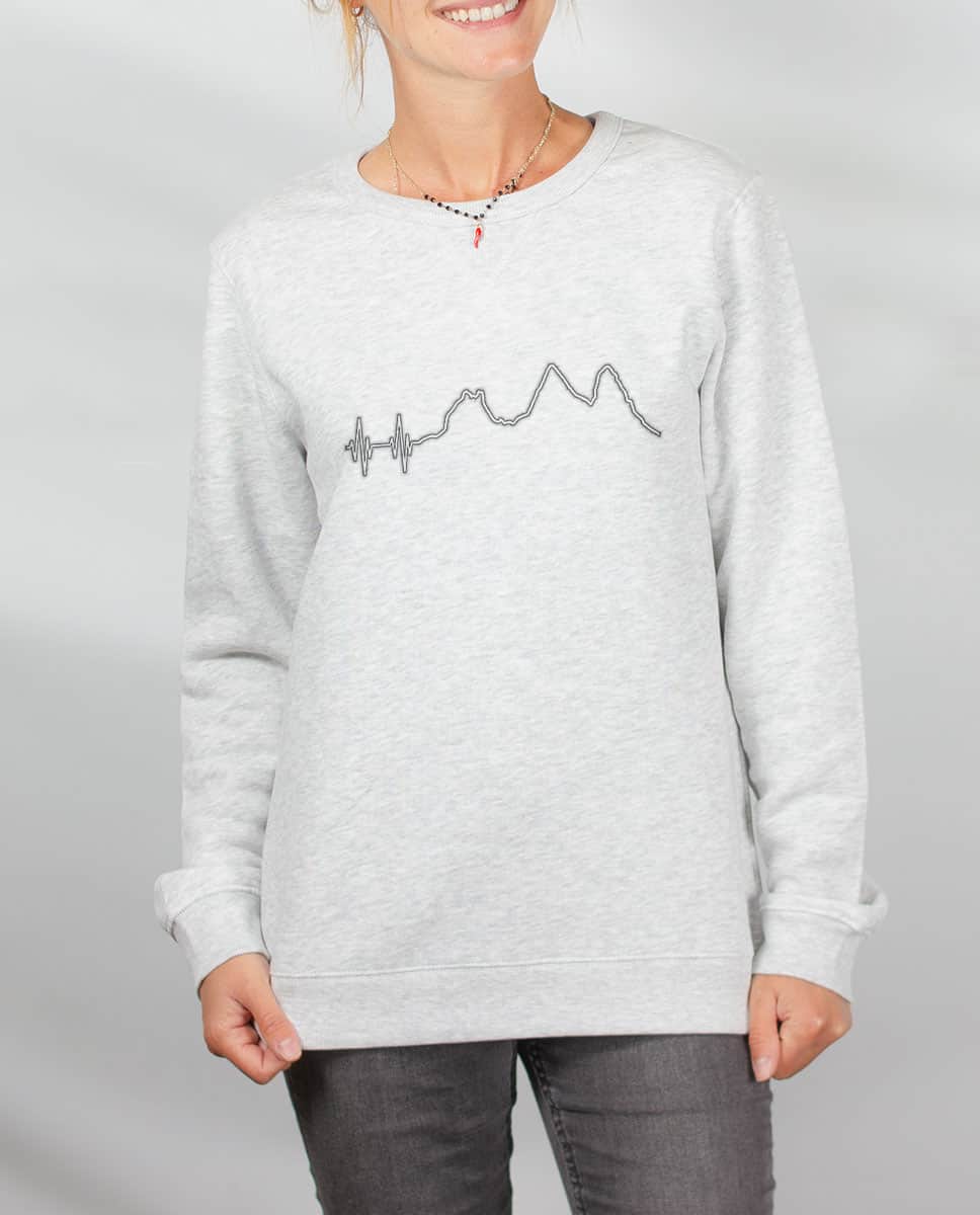 SWEAT FEMME : BATTEMENTS DE COEUR AIGUILLES D ARVES – Image 5