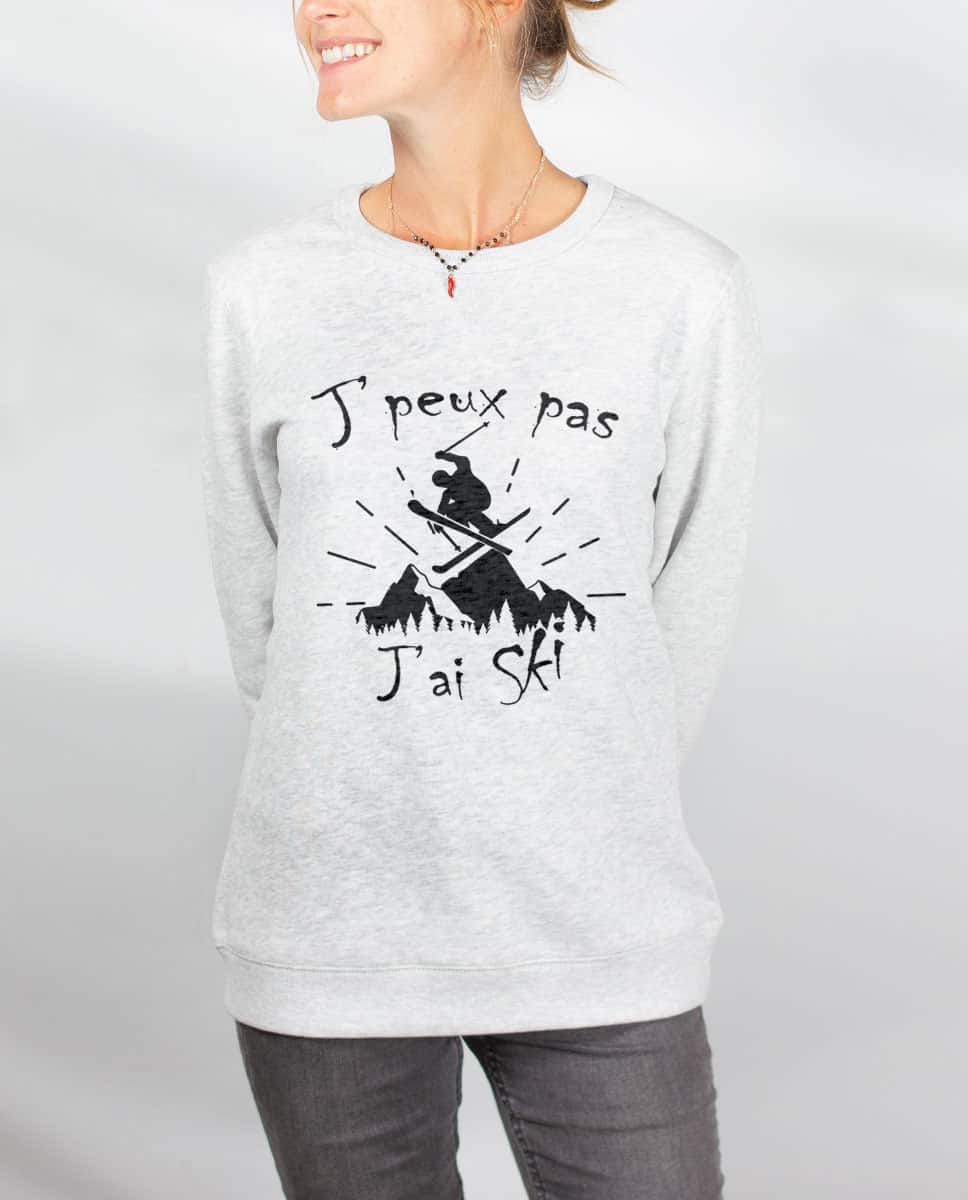 PULL FEMME : J'PEUX PAS J'AI SKI – Image 2