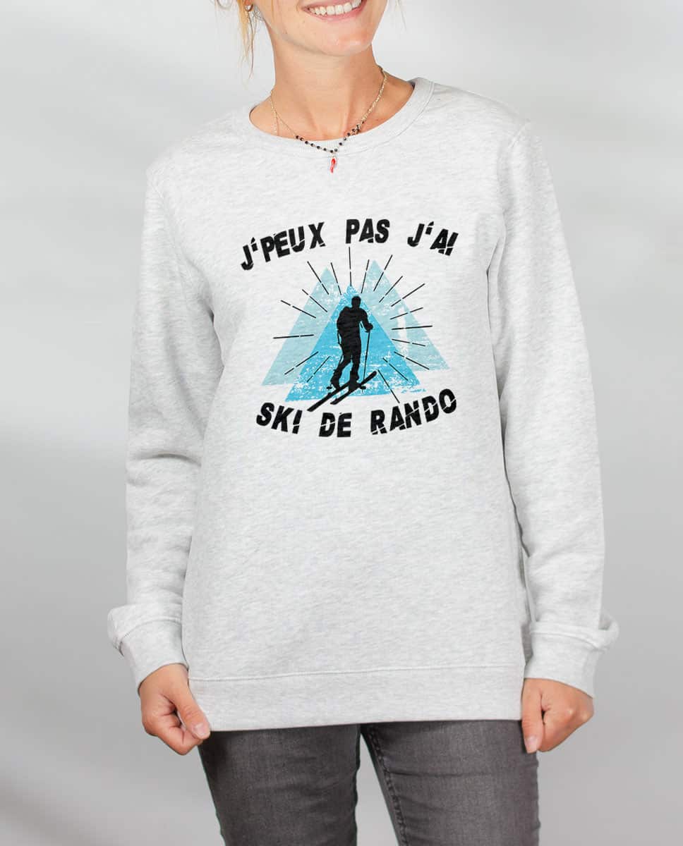PULL FEMME : J'PEUX PAS J'AI SKI DE RANDO – Image 2