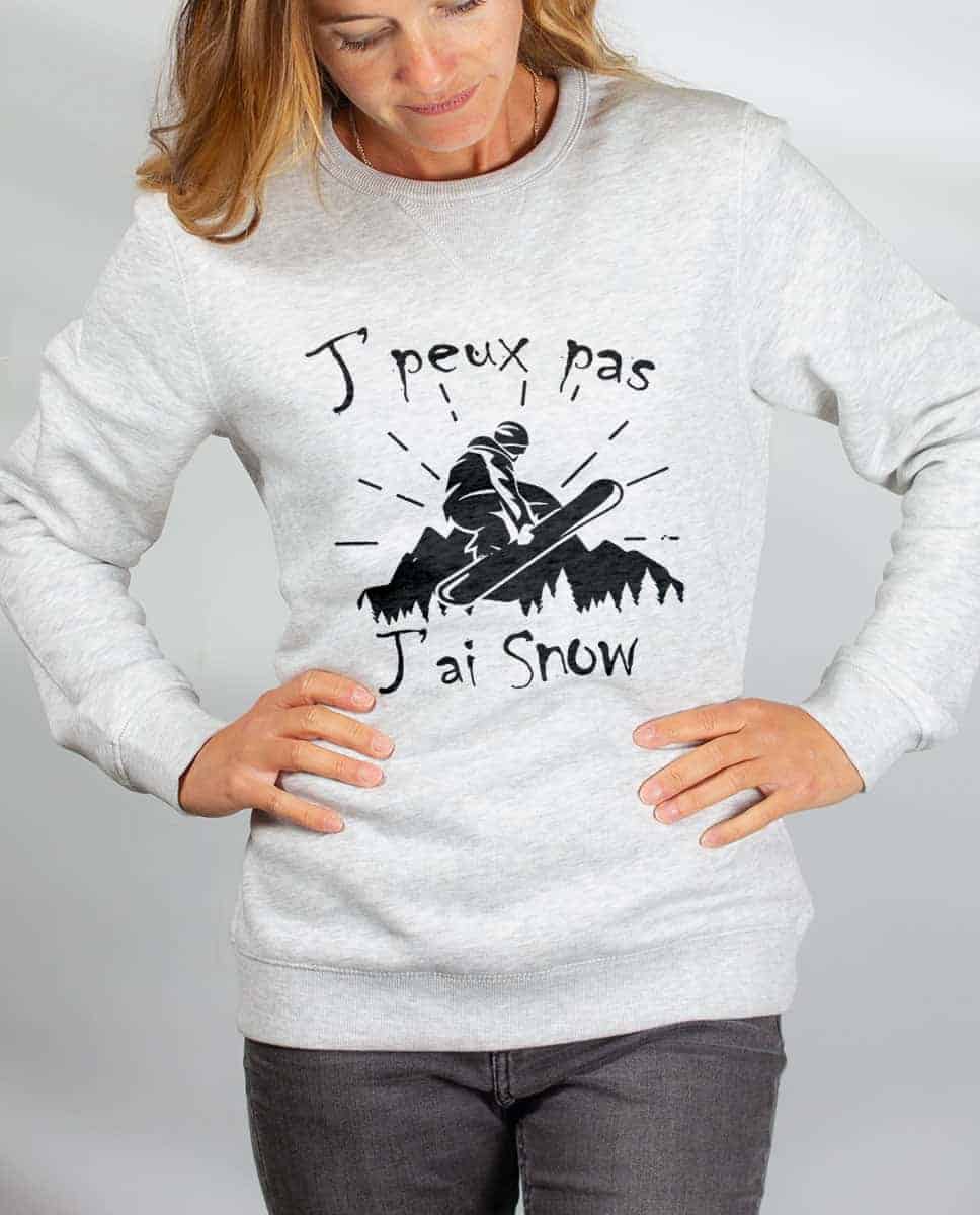 PULL FEMME : J'PEUX PAS J'AI SNOW – Image 3