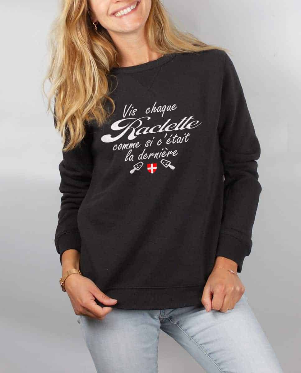 PULL FEMME : VIS CHAQUE RACLETTE COMME SI C’ÉTAIT LA DERNIÈRE – Image 2