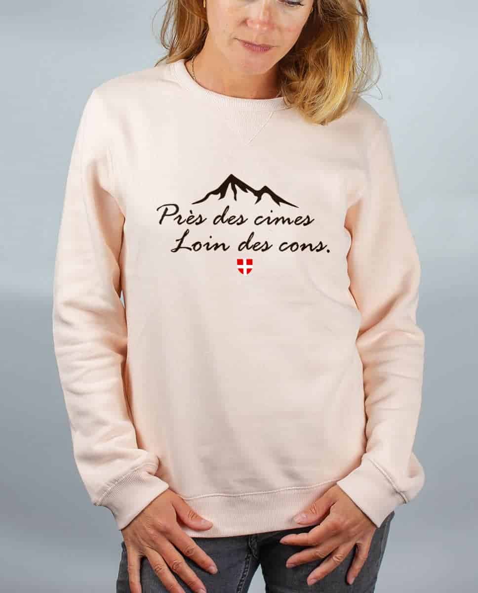 PULL FEMME : PRES DES CIMES LOIN DES CONS – Image 2