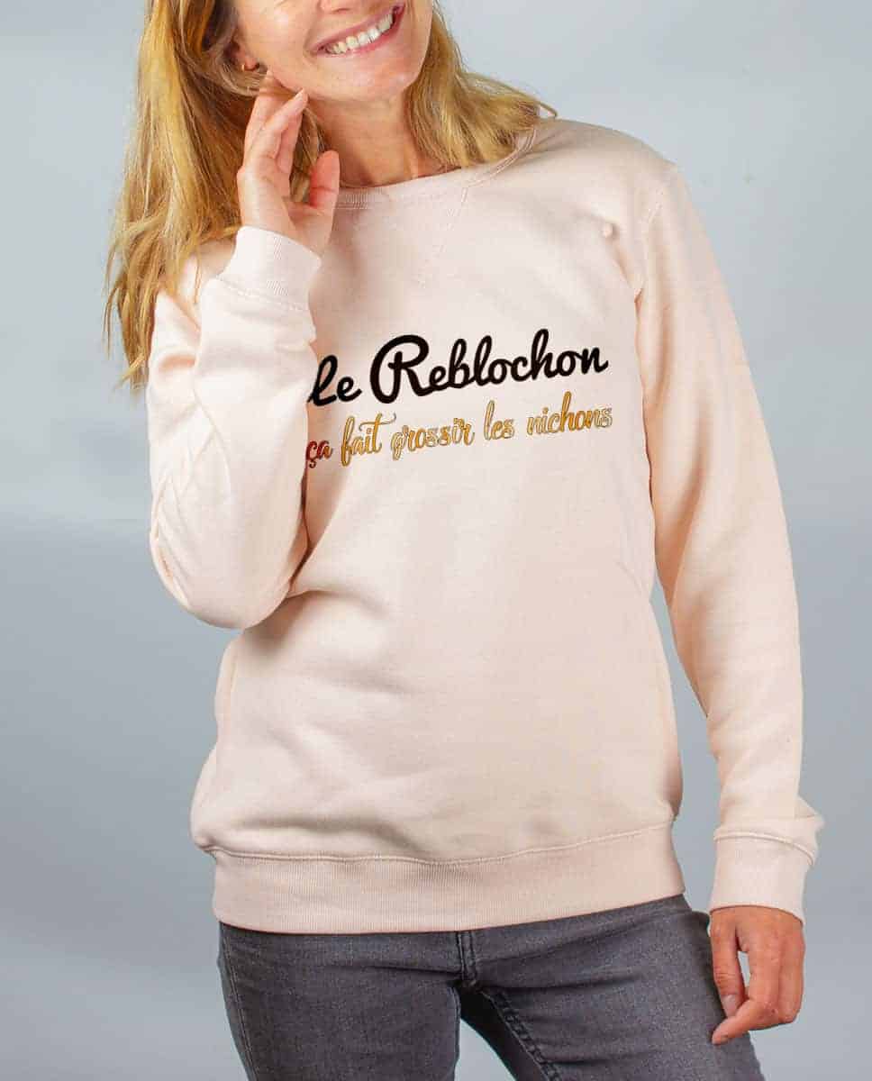 PULL FEMME : LE REBLOCHON ÇA FAIT GROSSIR LES NICHONS – Image 2
