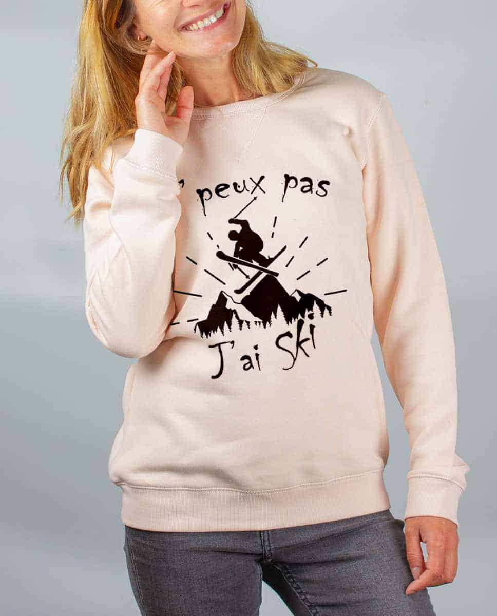 PULL FEMME : J'PEUX PAS J'AI SKI – Image 5