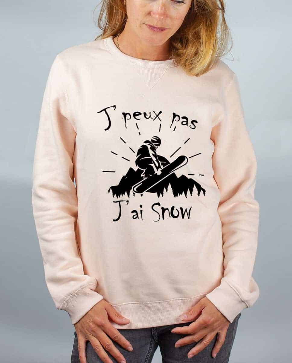 PULL FEMME : J'PEUX PAS J'AI SNOW – Image 2