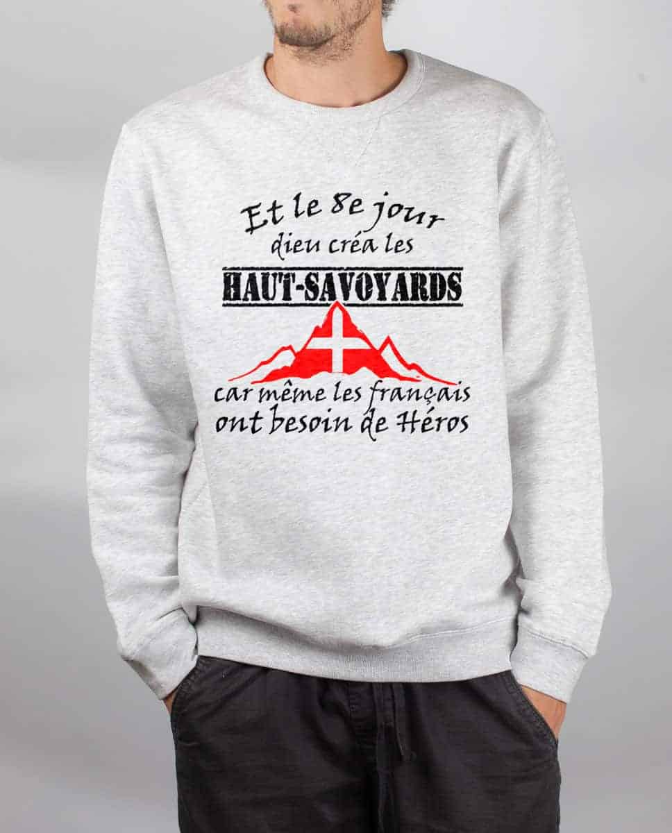 PULL HOMME : DIEU CREA LES HAUT SAVOYARDS – Image 3