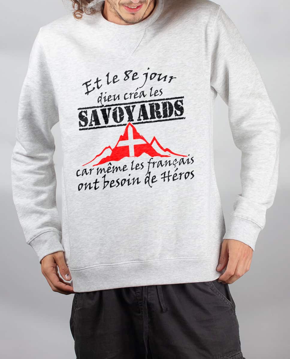 PULL HOMME : DIEU CRÉA LES SAVOYARDS – Image 3