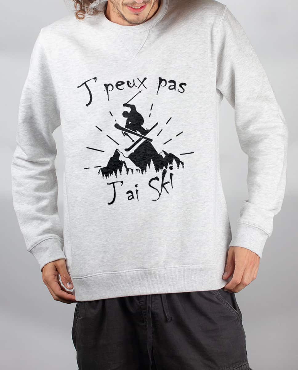 PULL HOMME : J'PEUX PAS J'AI SKI – Image 3