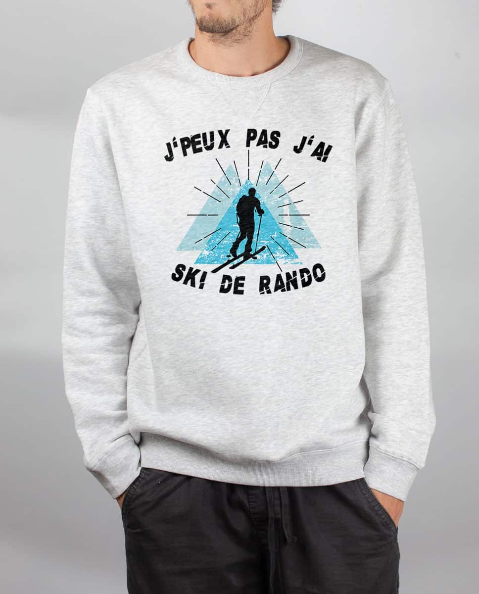 PULL HOMME : J'PEUX PAS J'AI SKI DE RANDO – Image 3