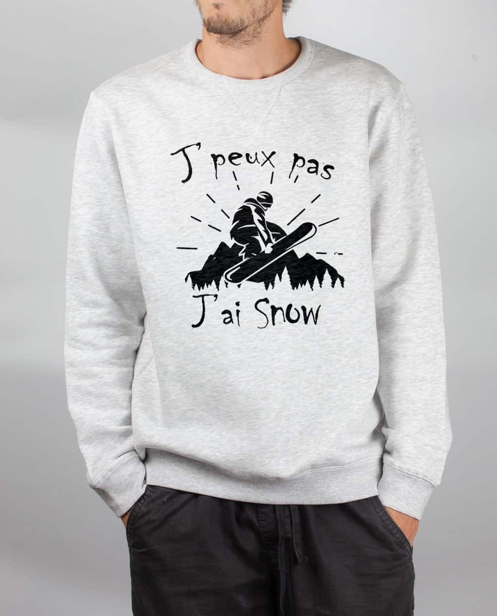 PULL HOMME : J'PEUX PAS J'AI SNOW – Image 3