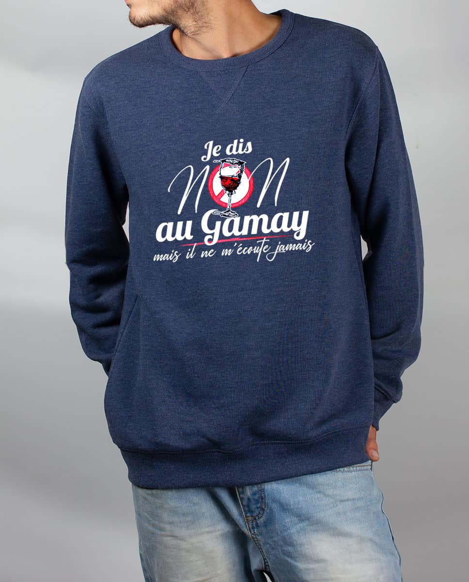 PULL HOMME : JE DIS NON AU GAMAY – Image 3