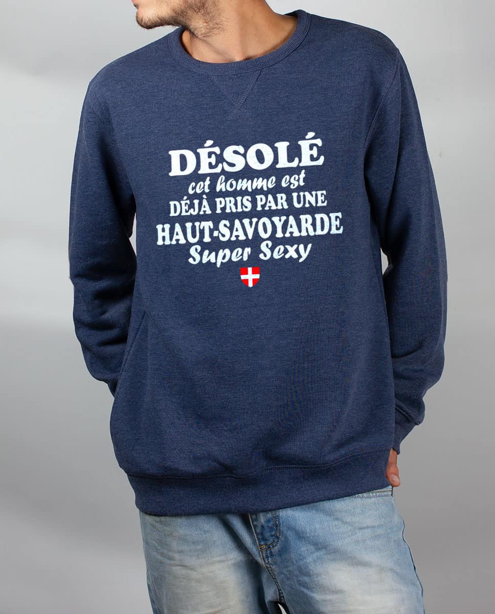 PULL HOMME : HOMME DÉJÀ PRIS PAR UNE HAUT SAVOYARDE – Image 3