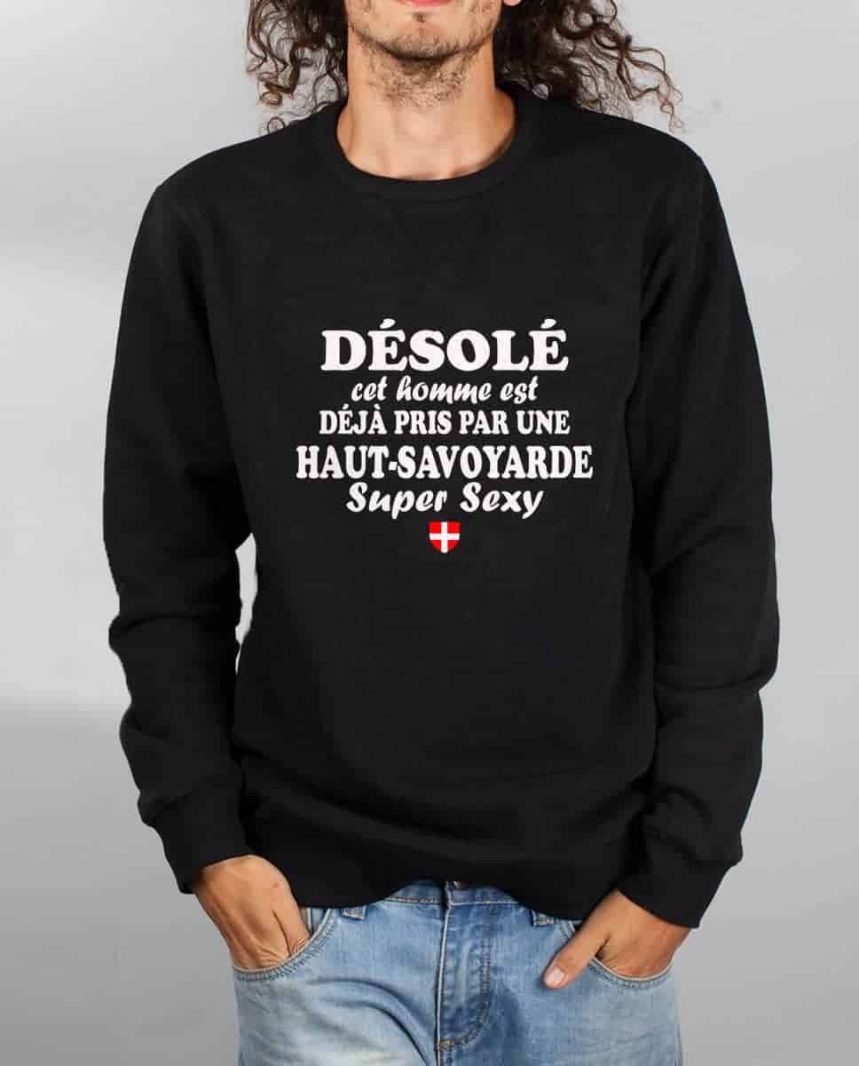 PULL HOMME : HOMME DÉJÀ PRIS PAR UNE HAUT SAVOYARDE – Image 2