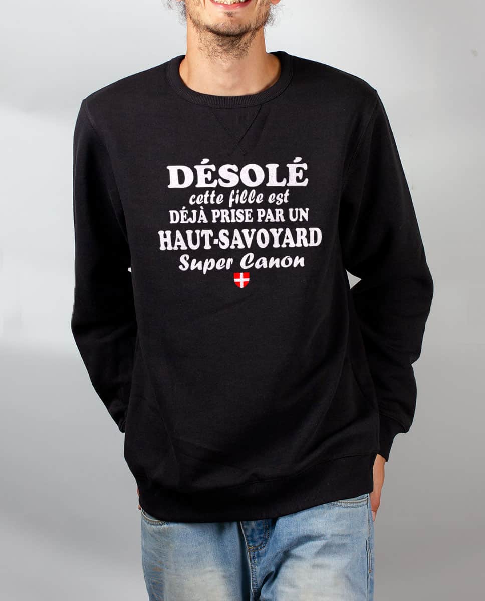 PULL HOMME : HOMME DÉJÀ PRIS PAR UNE HAUT SAVOYARDE – Image 7