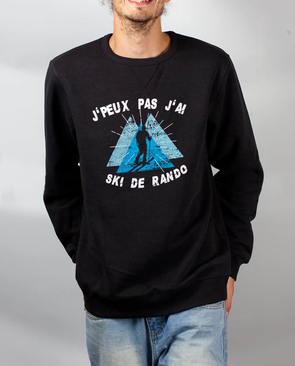 PULL HOMME : J'PEUX PAS J'AI SKI DE RANDO – Image 2