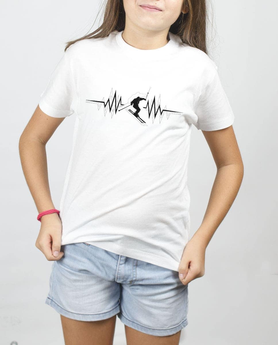 T-SHIRT ENFANT : SKI BATTEMENTS DE COEUR – Image 2