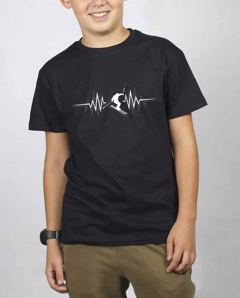 T-SHIRT ENFANT : SKI BATTEMENTS DE COEUR – Image 3