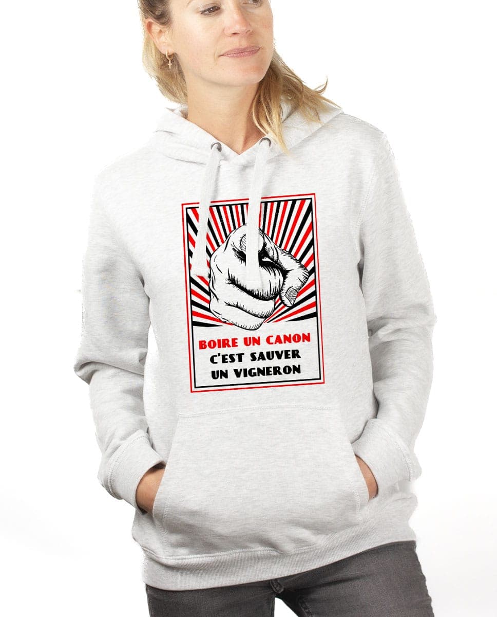 SWEAT FEMME : BOIRE UN CANON C'EST SAUVER UN VIGNERON – Image 4