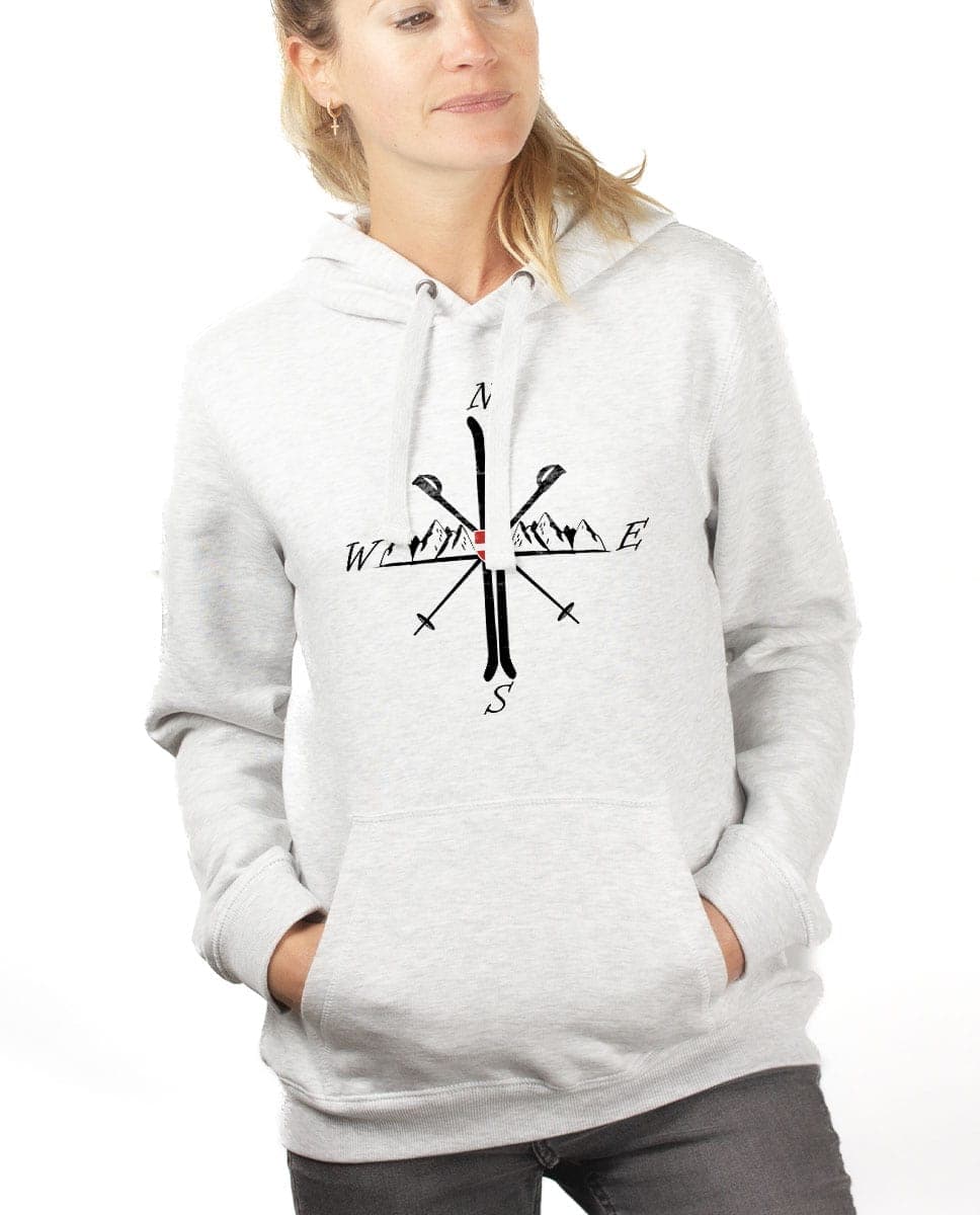 SWEAT FEMME : MONTAGNE SKI BOUSSOLE – Image 9