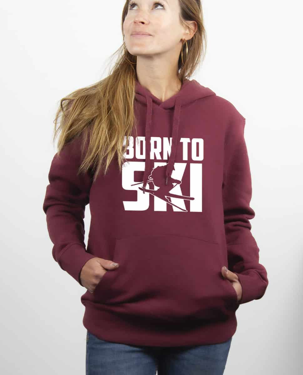 SWEAT FEMME : BORN TO SKI – Image 8