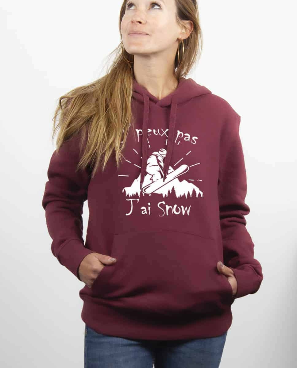 SWEAT FEMME : J'PEUX PAS J'AI SNOW – Image 9