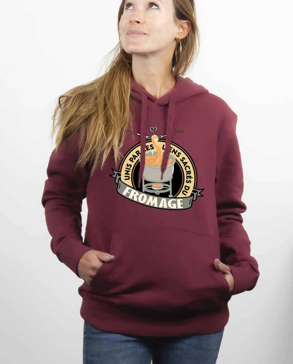 SWEAT FEMME : UNIS PAR LES LIENS SACRÉS DU FROMAGE – Image 14