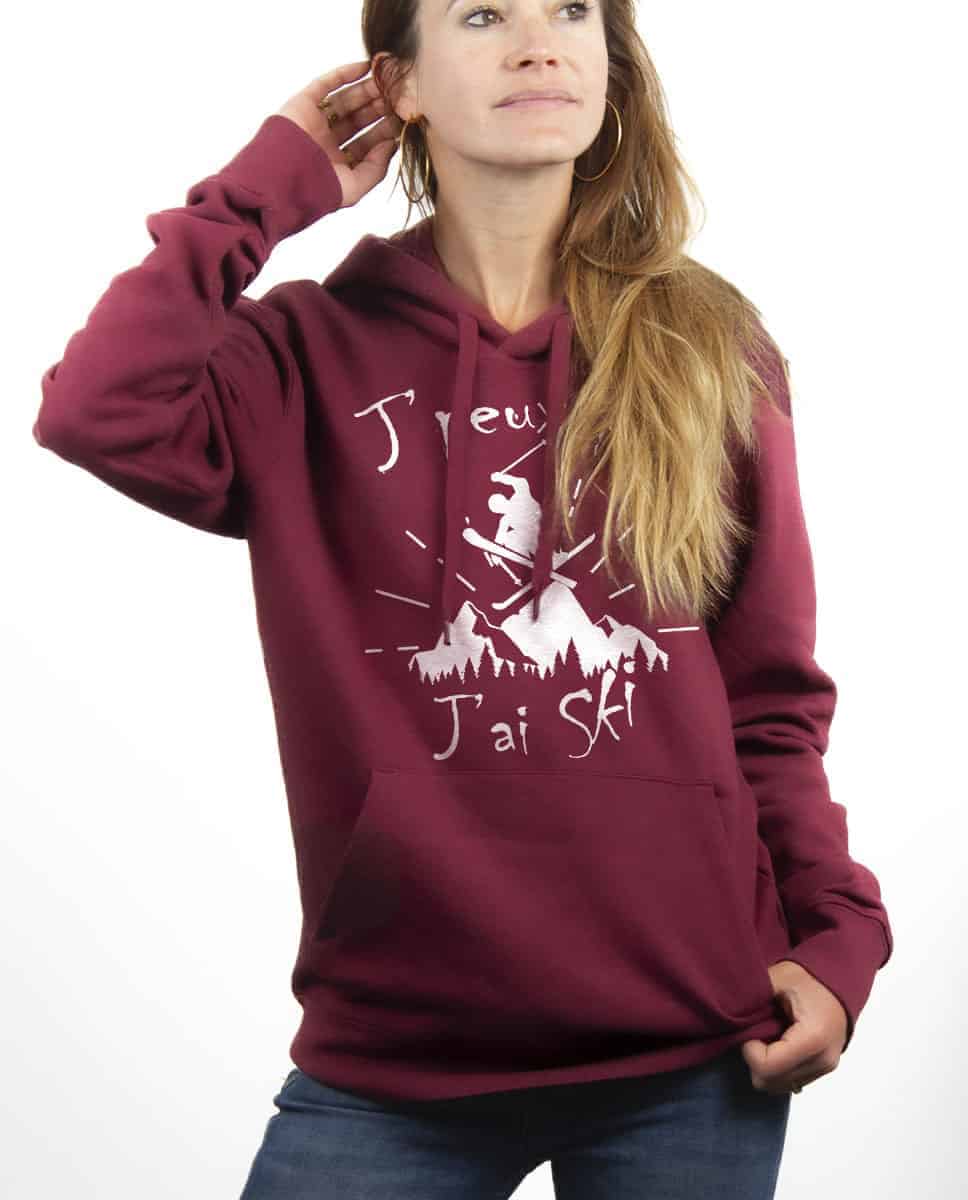 SWEAT FEMME : J'PEUX PAS J'AI SKI – Image 11