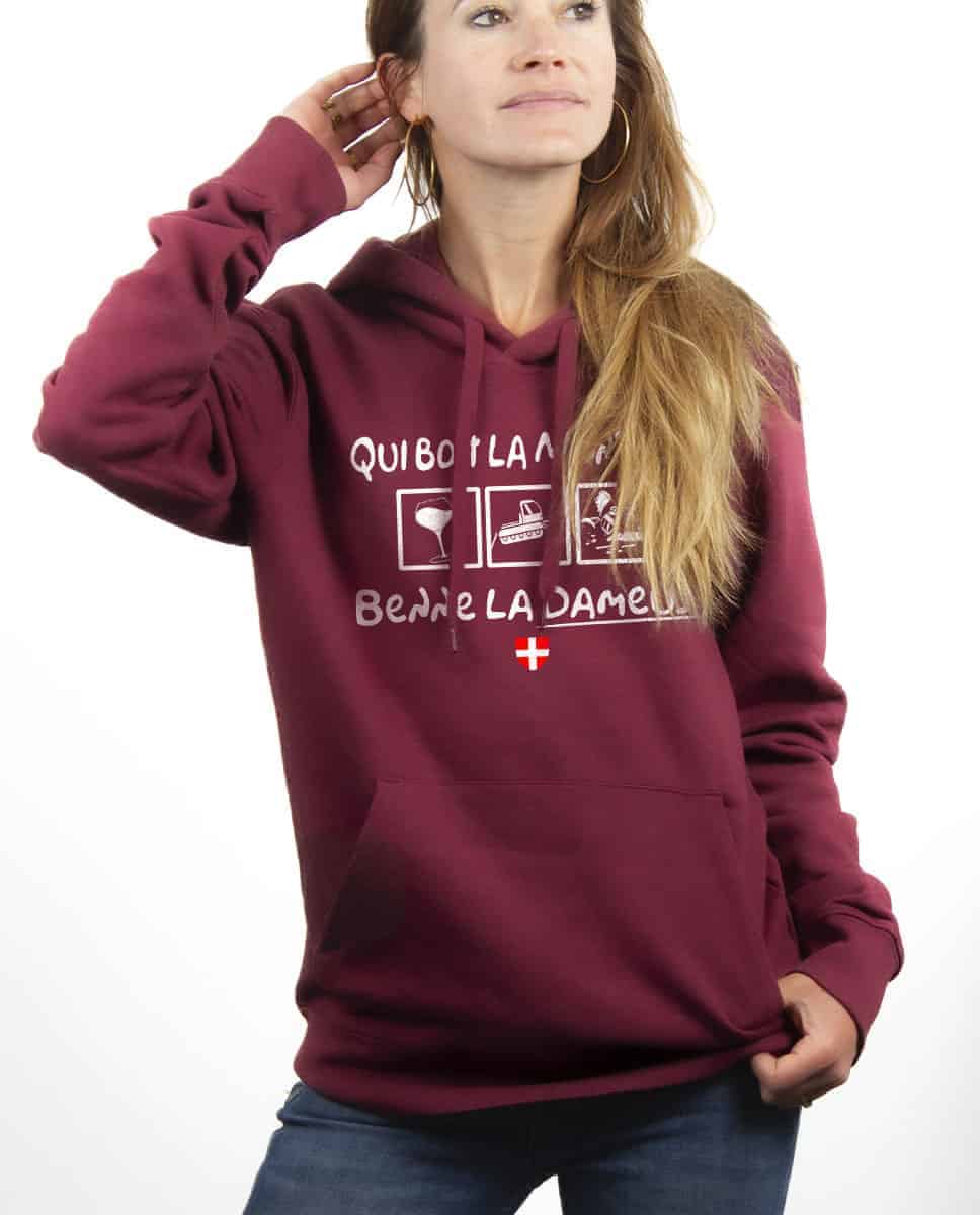 SWEAT FEMME : QUI BOIT LA MONDEUSE BENNE LA DAMEUSE – Image 9