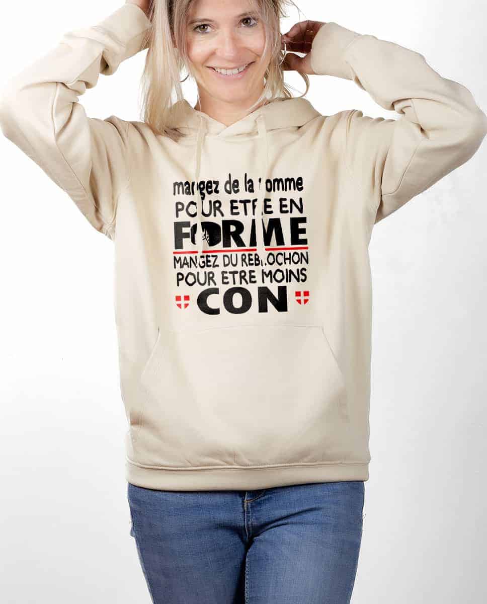 SWEAT FEMME : DE LA TOMME POUR ÊTRE EN FORME, DU REBLOCHON POUR ÊTRE MOINS CON – Image 5
